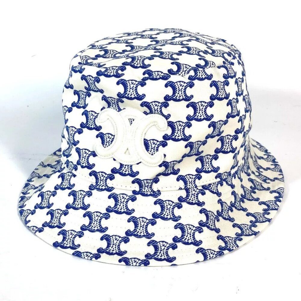 CELINE 2AUE5460U Monogram Triomph logo hat bucket hat bob hat Unused - Picture 4 of 14